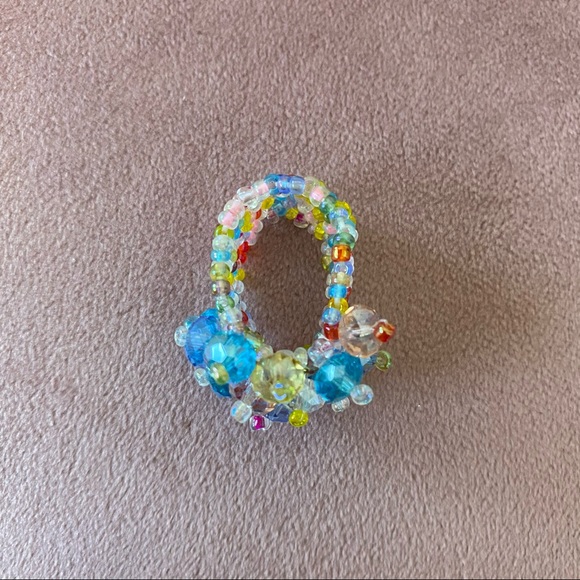 MULTICOLOURED BEADED RING - Picture 4 of 5